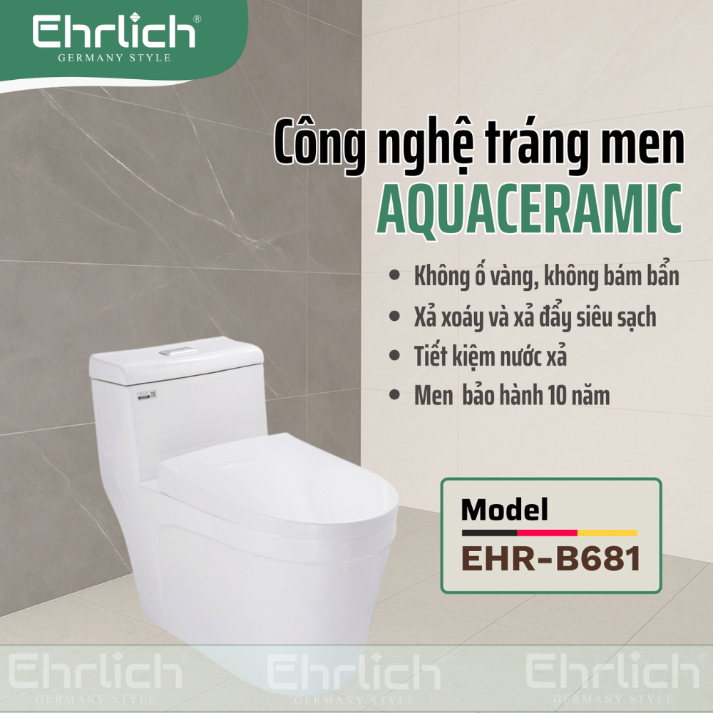 Bồn cầu liền khối  EHR-B681
