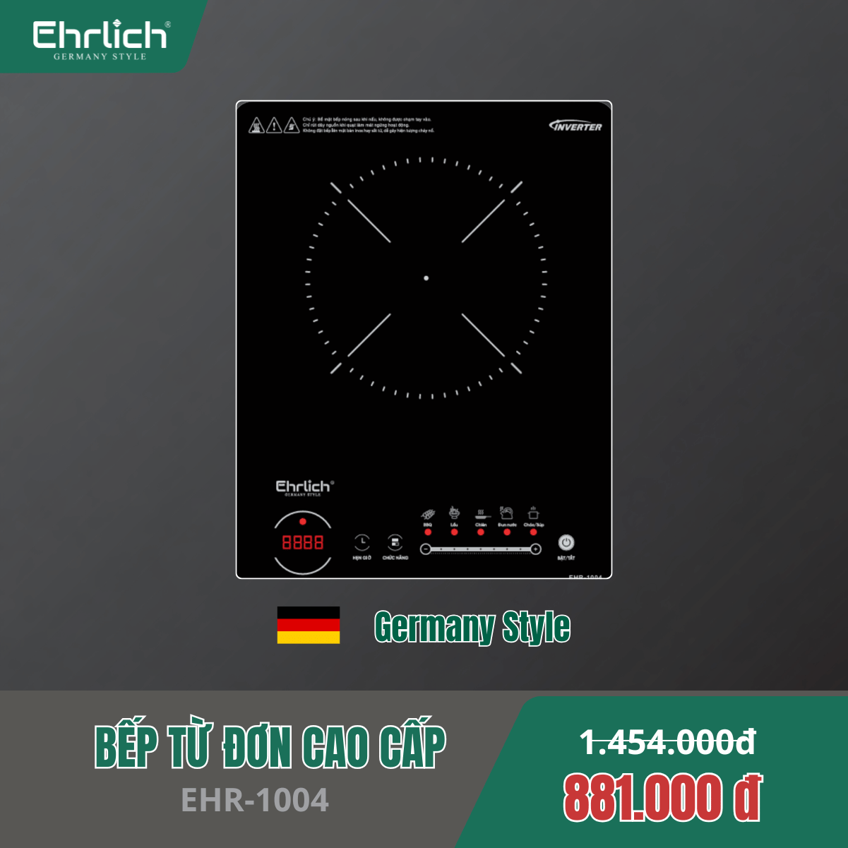 Bếp từ đơn cao cấp EHR-1004