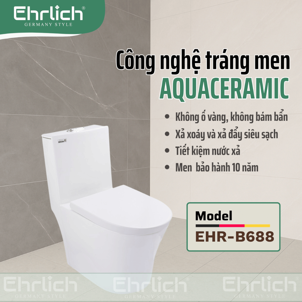Bồn cầu liền khối  EHR-B688