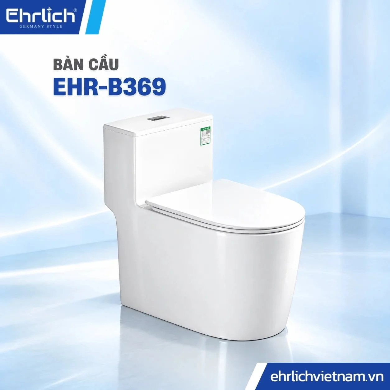 Bàn cầu liền khối EHR-B369
