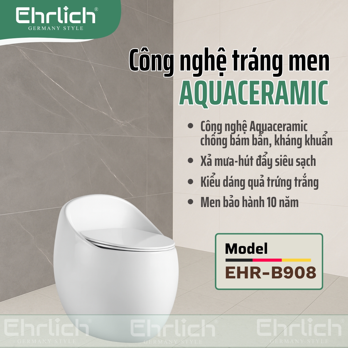 Bồn cầu trứng  EHR-B908