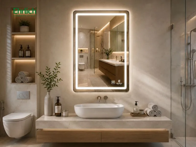 Gương LED phôi Bỉ có sấy LED-5070S của Ehrlich