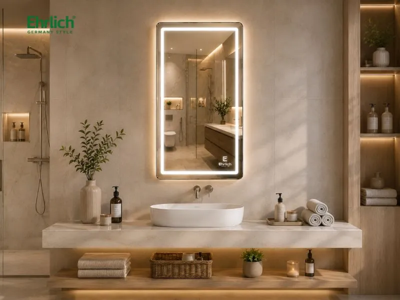 Gợi ý phối hợp gương LED phôi Bỉ LED-5070