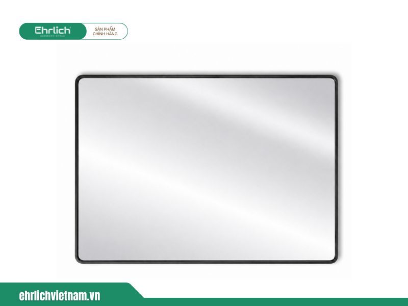 Gương ngang khung nhôm phôi Bỉ VAN-6080BLACK