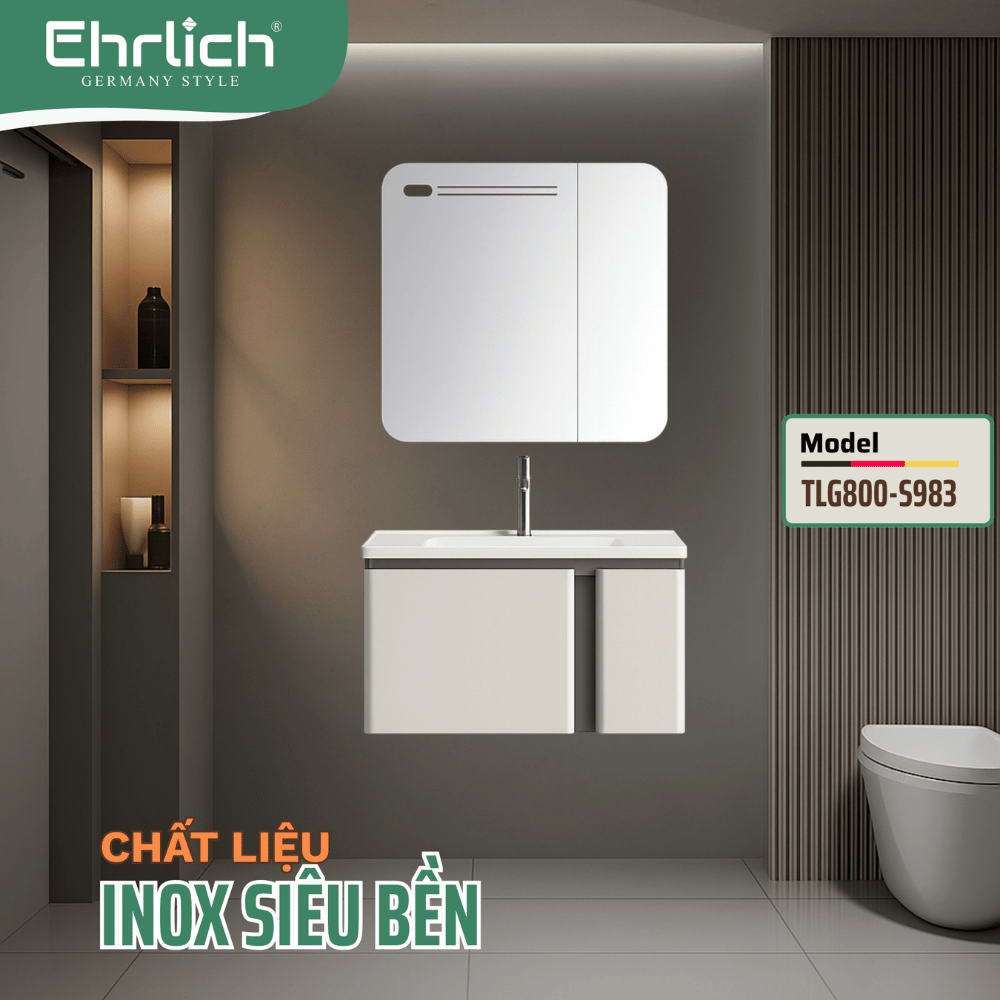 Tủ chậu cao cấp <br> TLG800-983