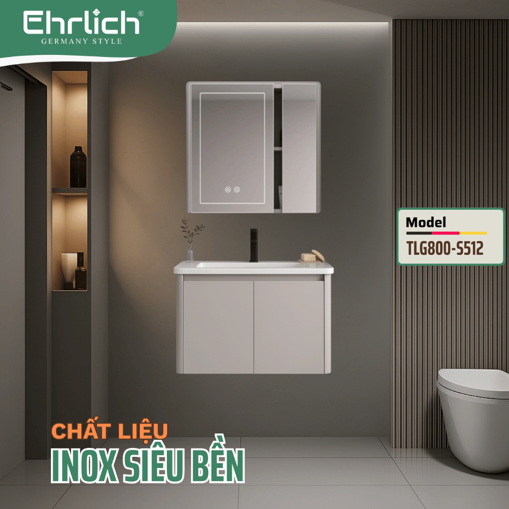 Tủ chậu cao cấp <br> TLG800-S512