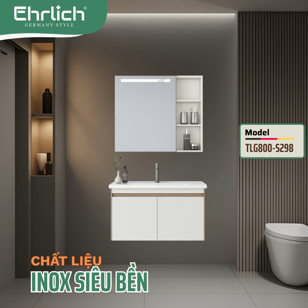 Tủ chậu cao cấp <br> TLG800-S298