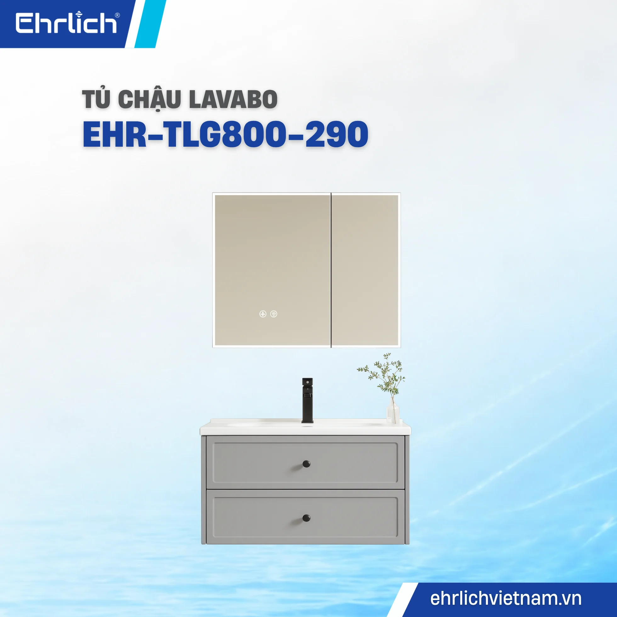 Tủ chậu cao cấp TLG800-S290