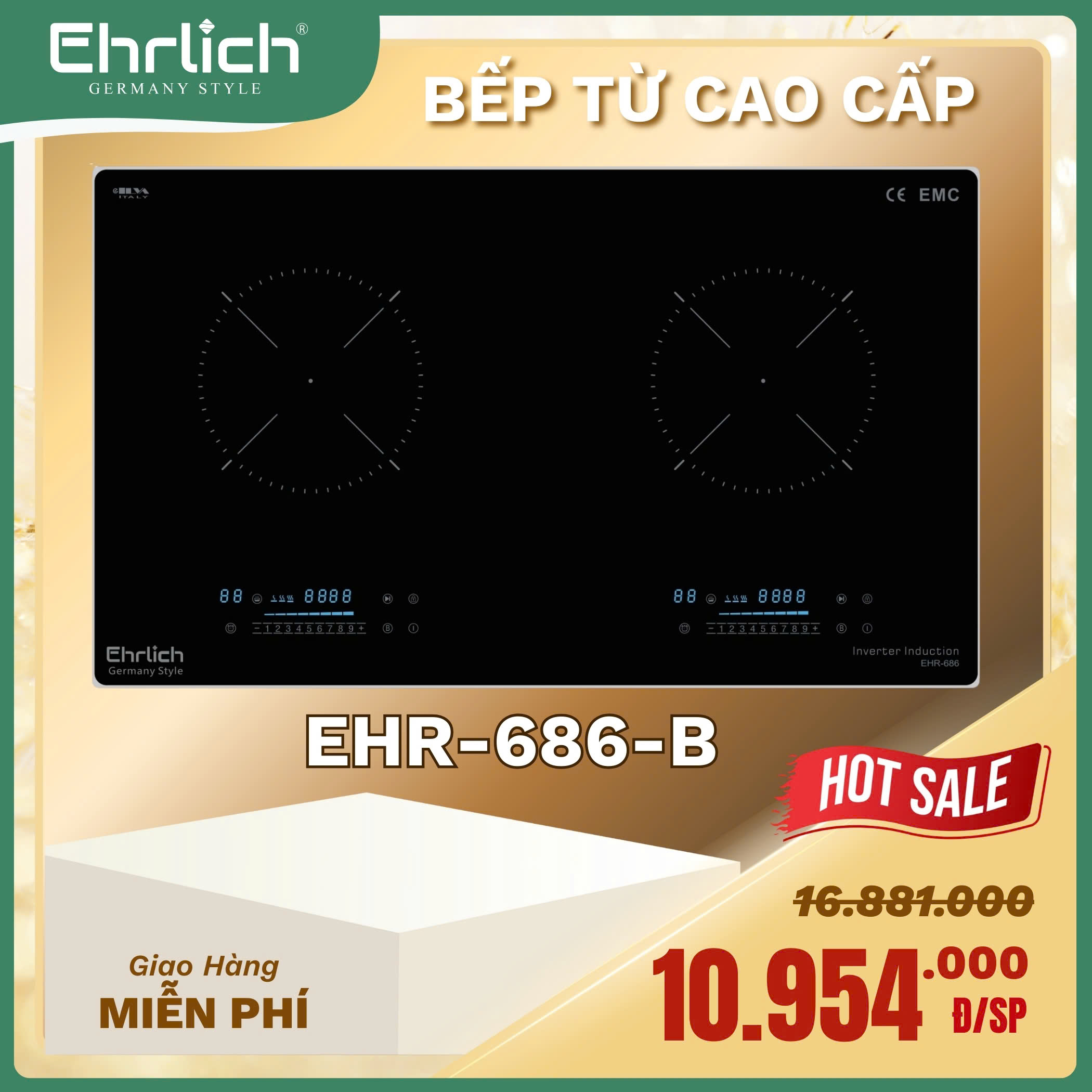 Bếp từ cao cấp EHR-686-B