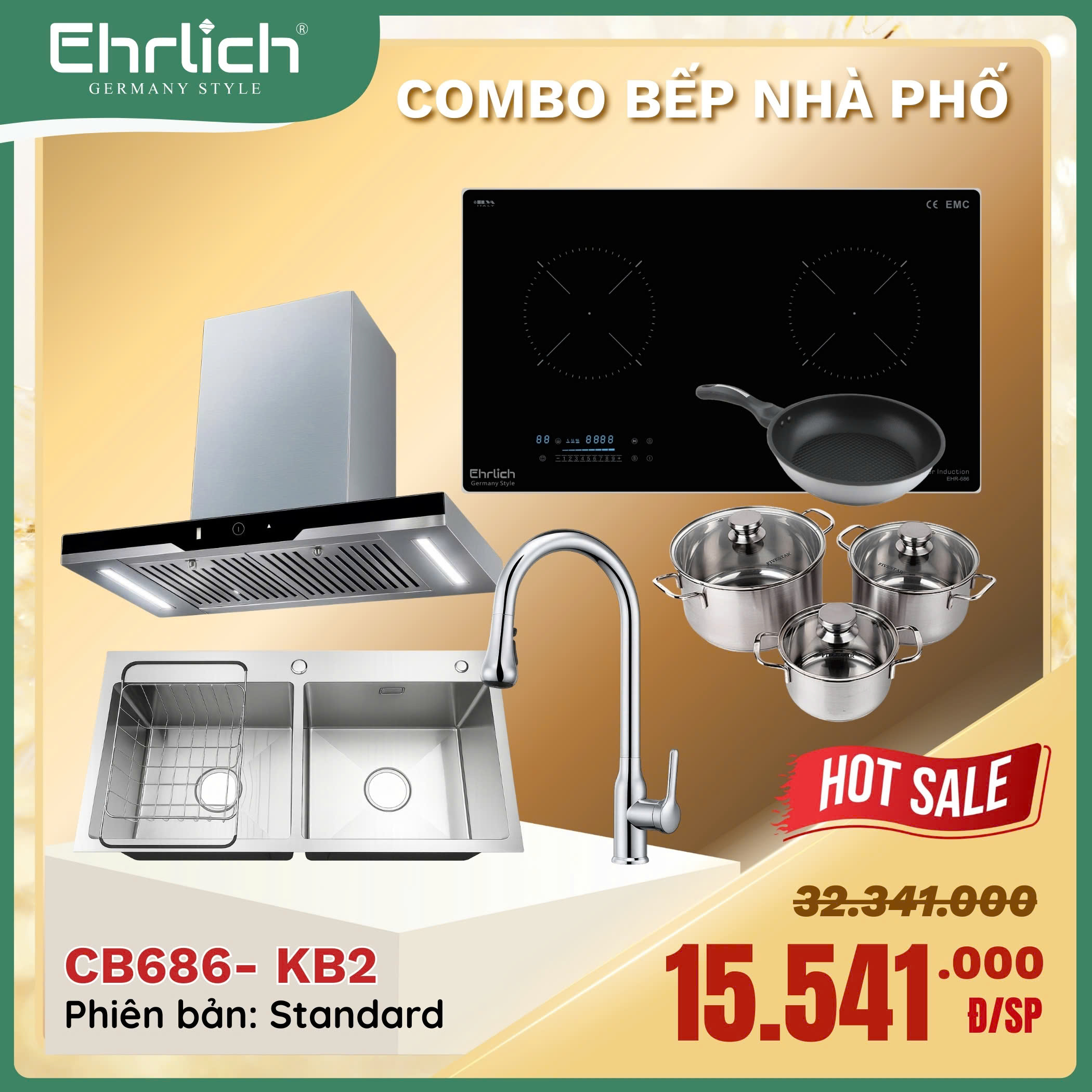 Combo bếp CB686-KB - Standard