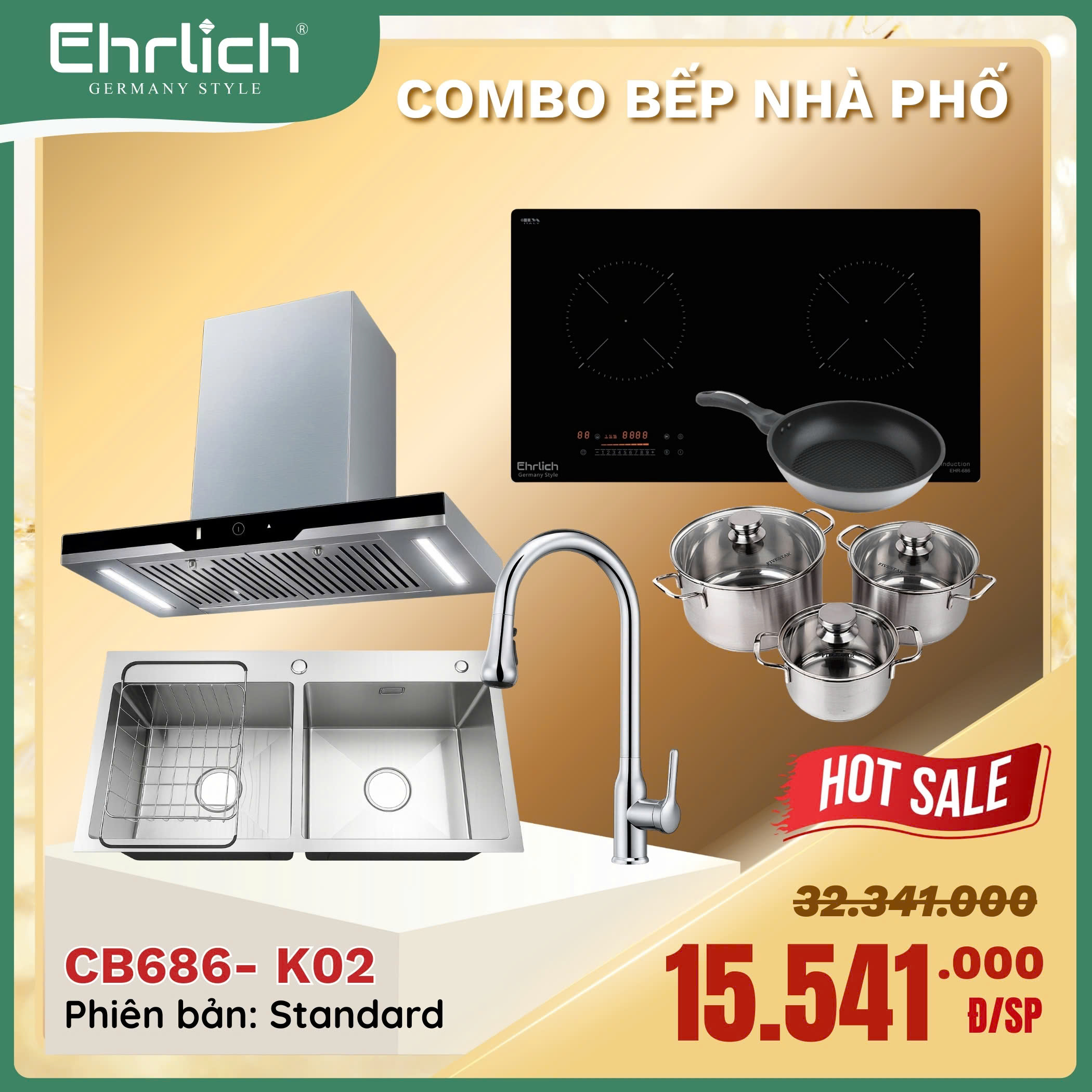 Combo bếp CB686-KO - Standard