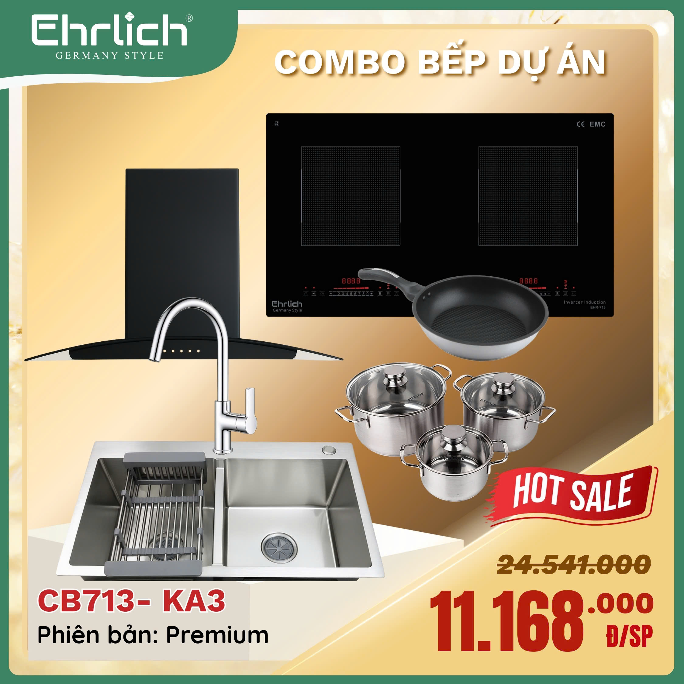 Combo bếp CB713-KA - Premium
