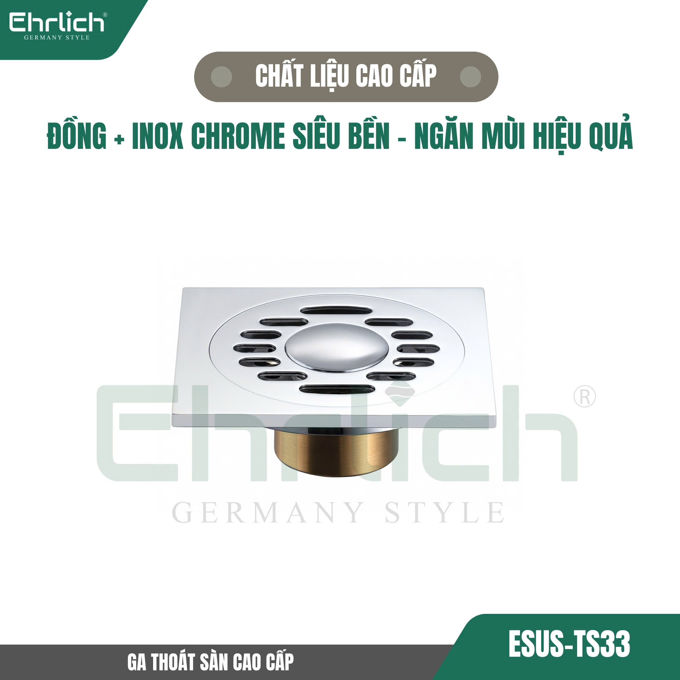 Ga thoát sàn cao cấp TS33