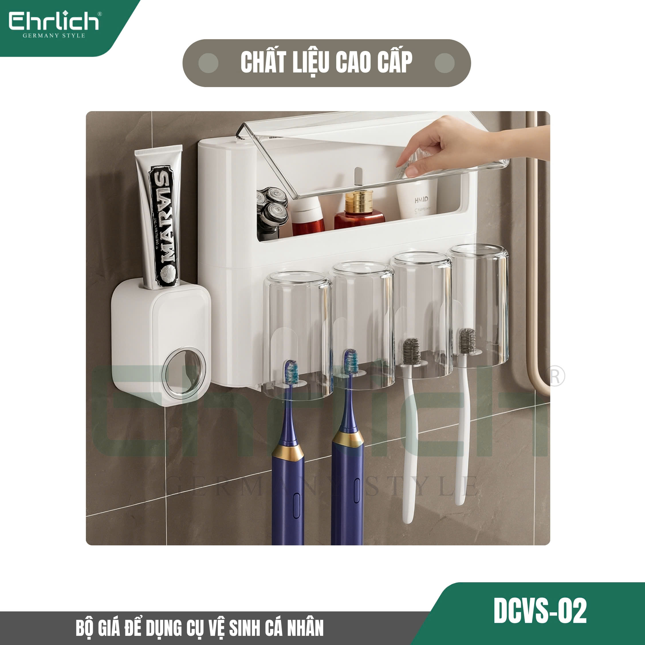 Bộ giá để dụng cụ vệ sinh cá nhân DCVS-02