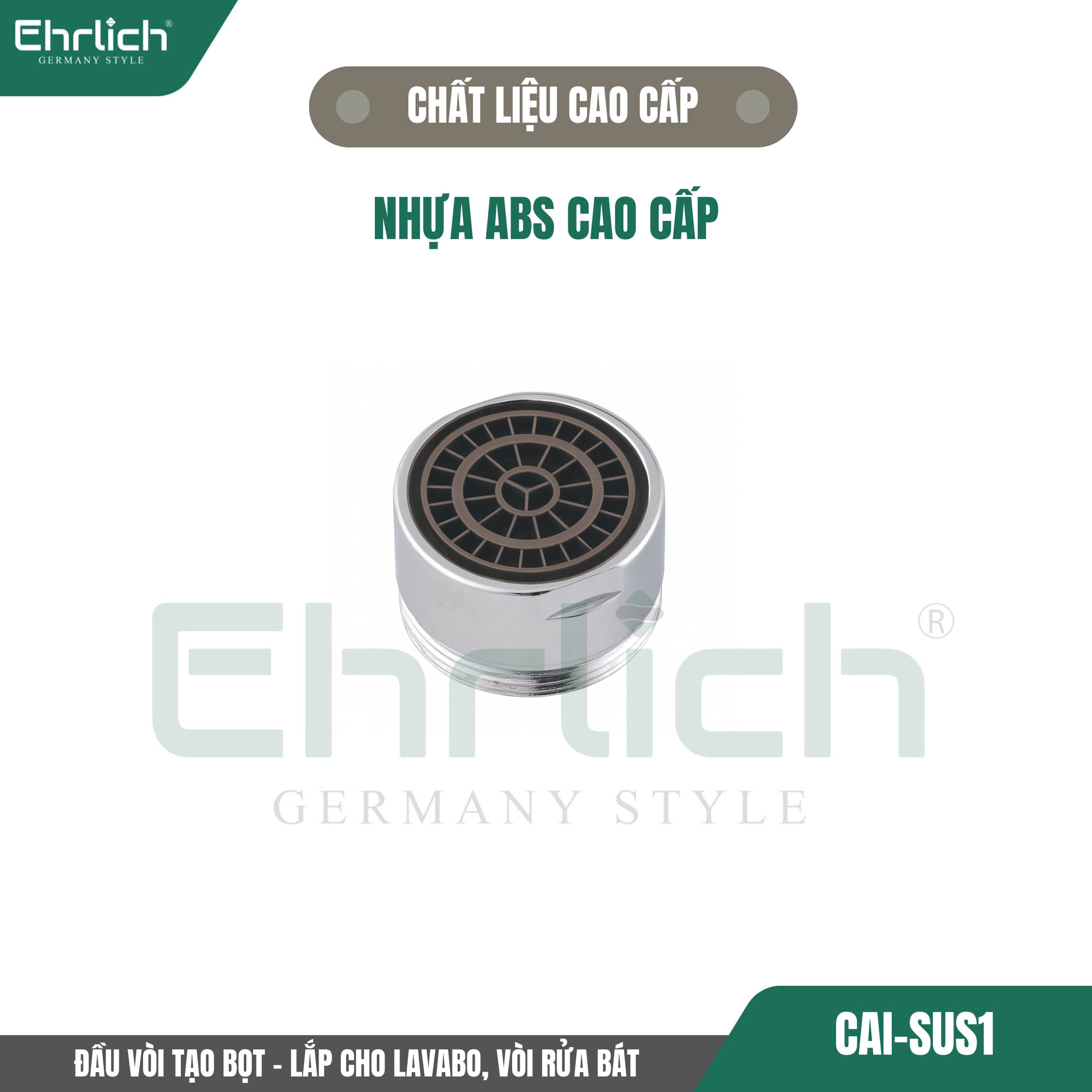 Đầu vòi tạo bọt, lắp cho lavabo, vòi rửa bát