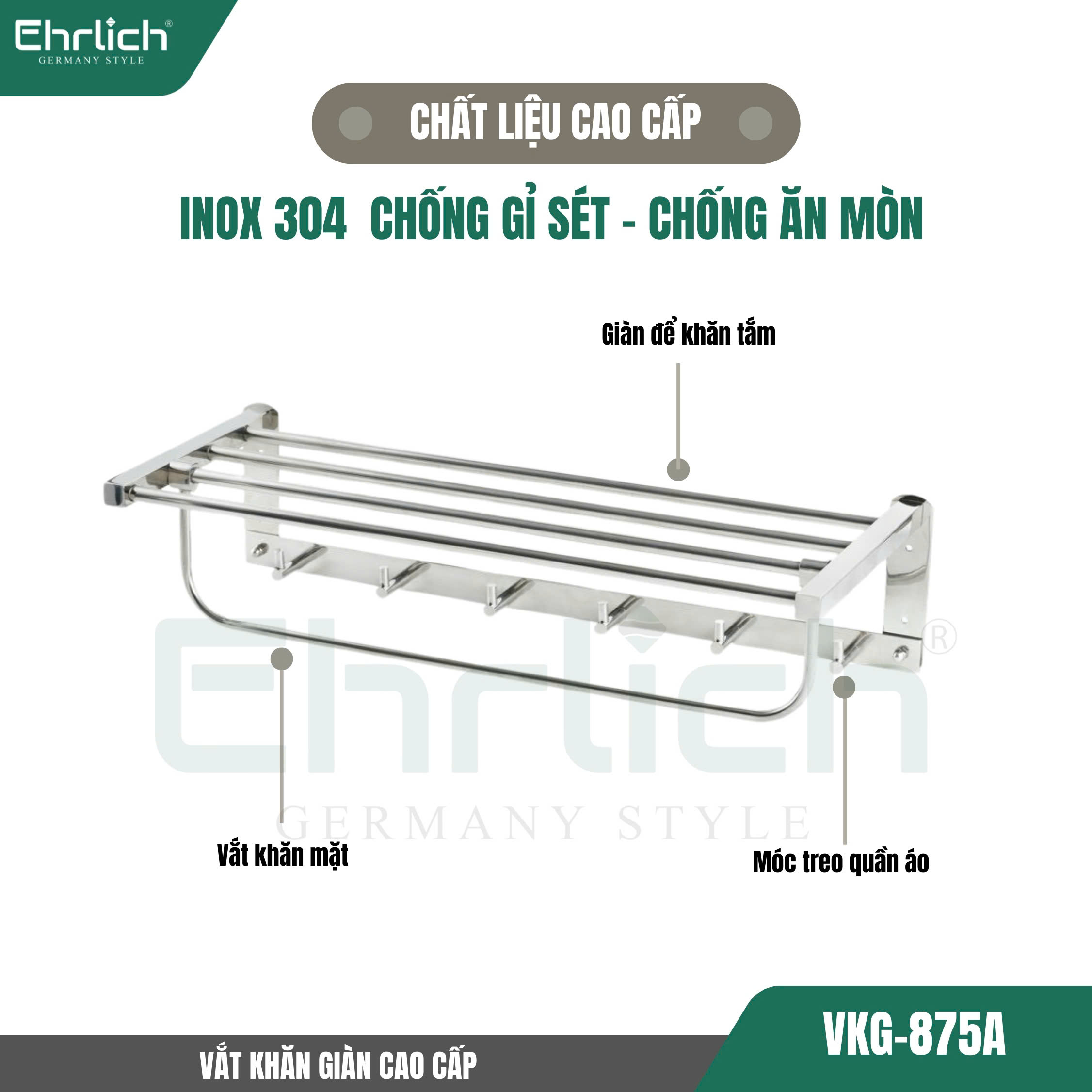 Vắt khăn giàn cao cấp 875A