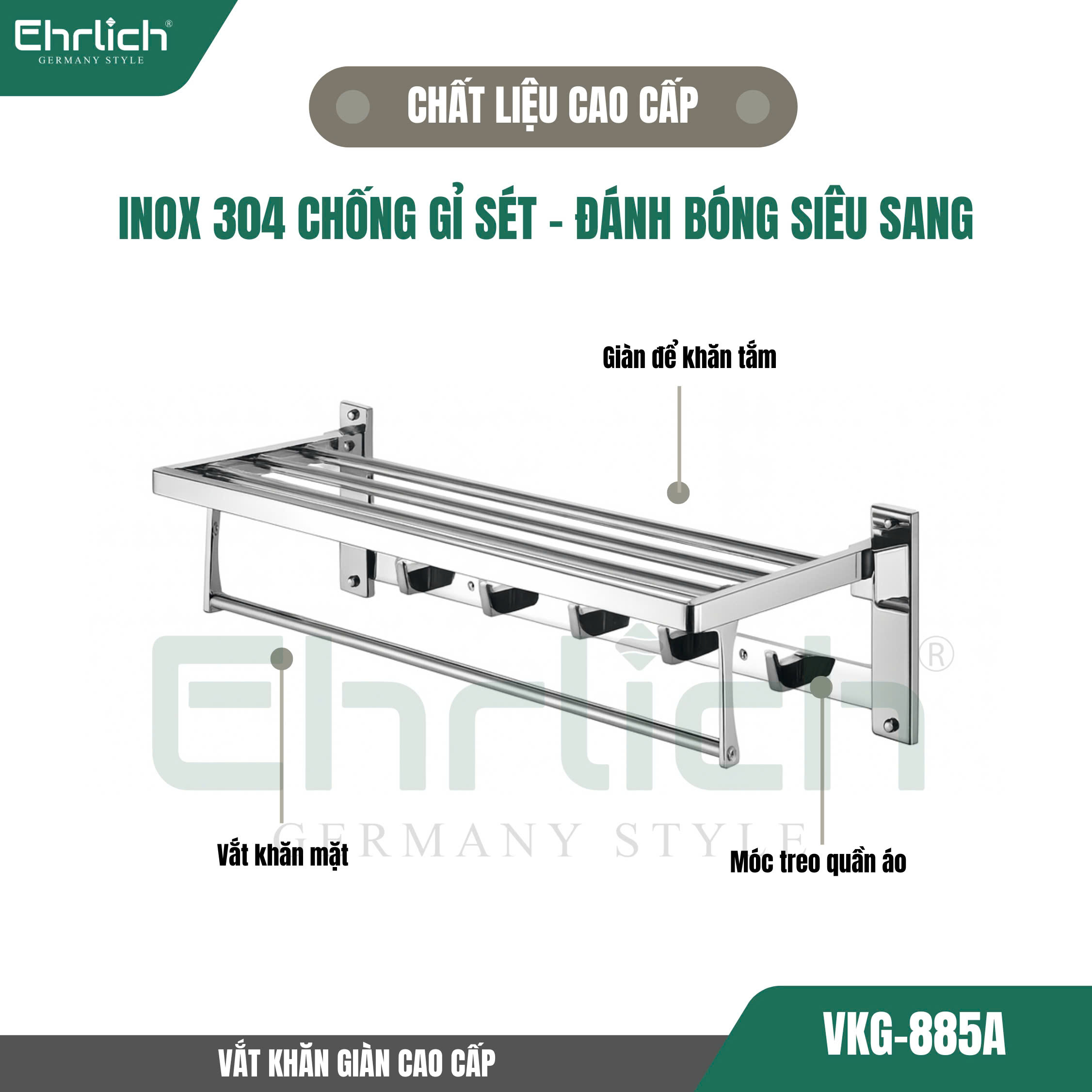 Vắt khăn giàn cao cấp 885A