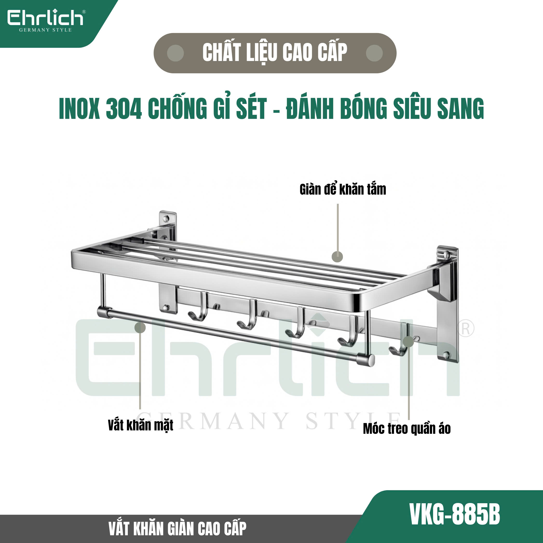 Vắt khăn giàn cao cấp 885B