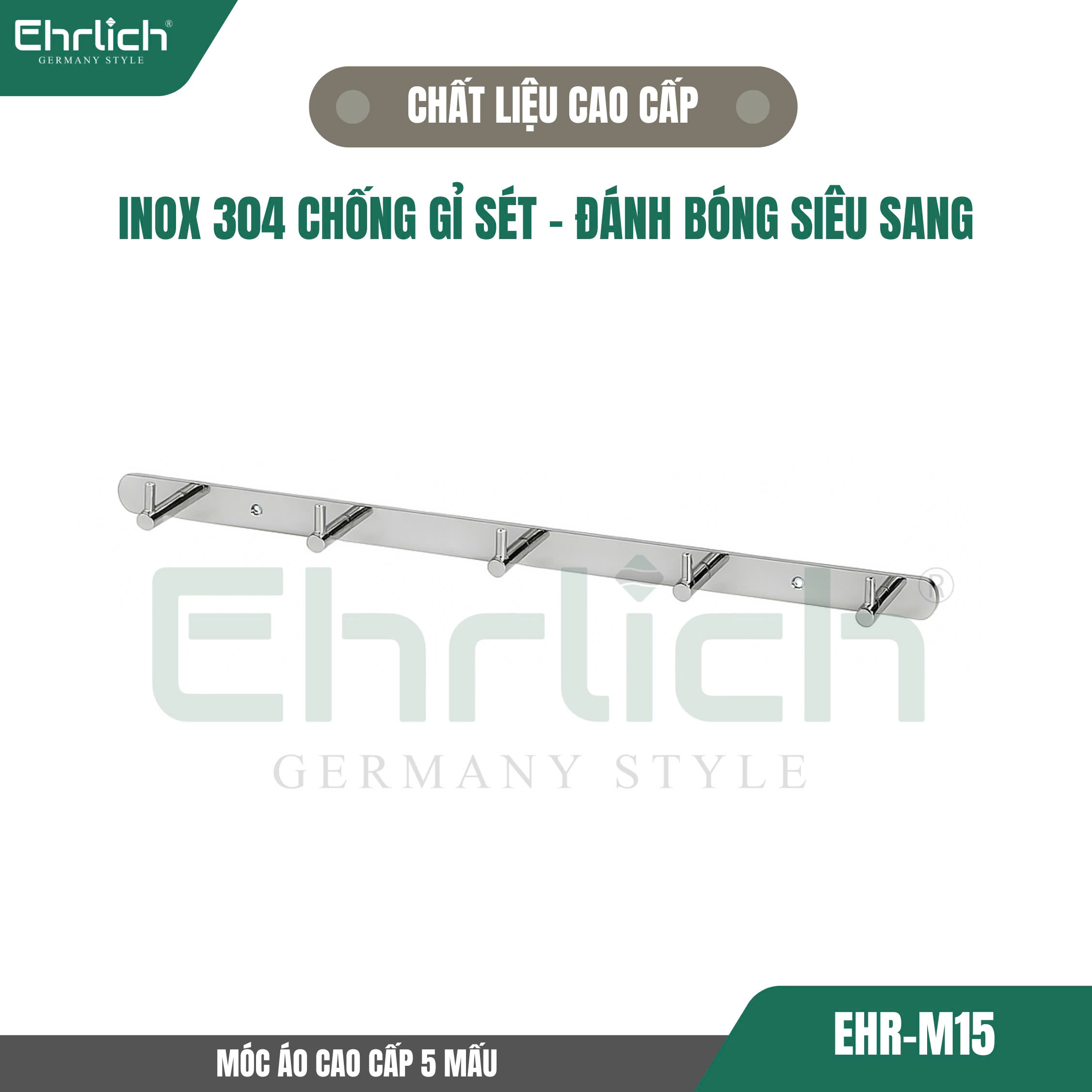 Móc áo cao cấp 5 mấu M15