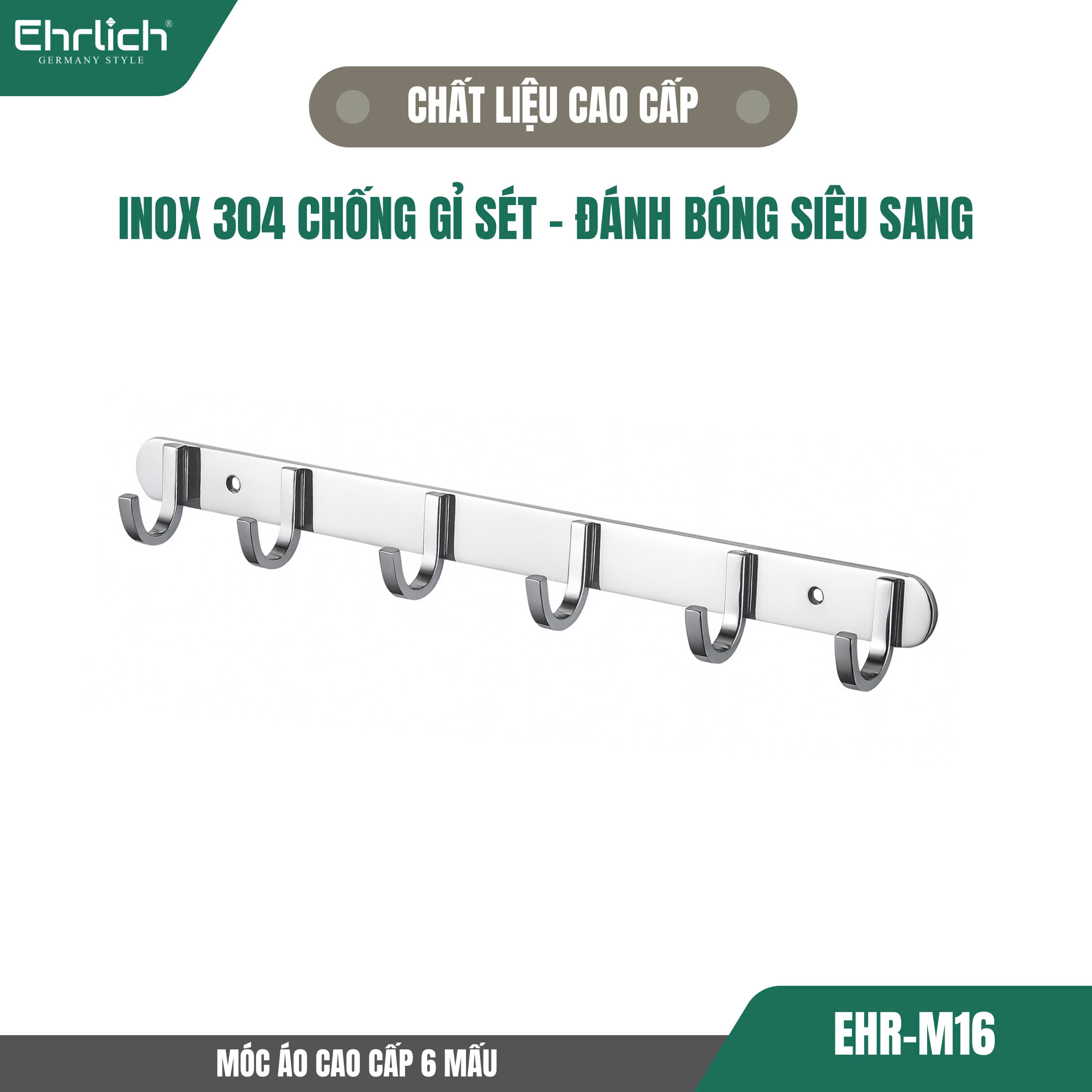 Móc áo cao cấp 6 mấu M16