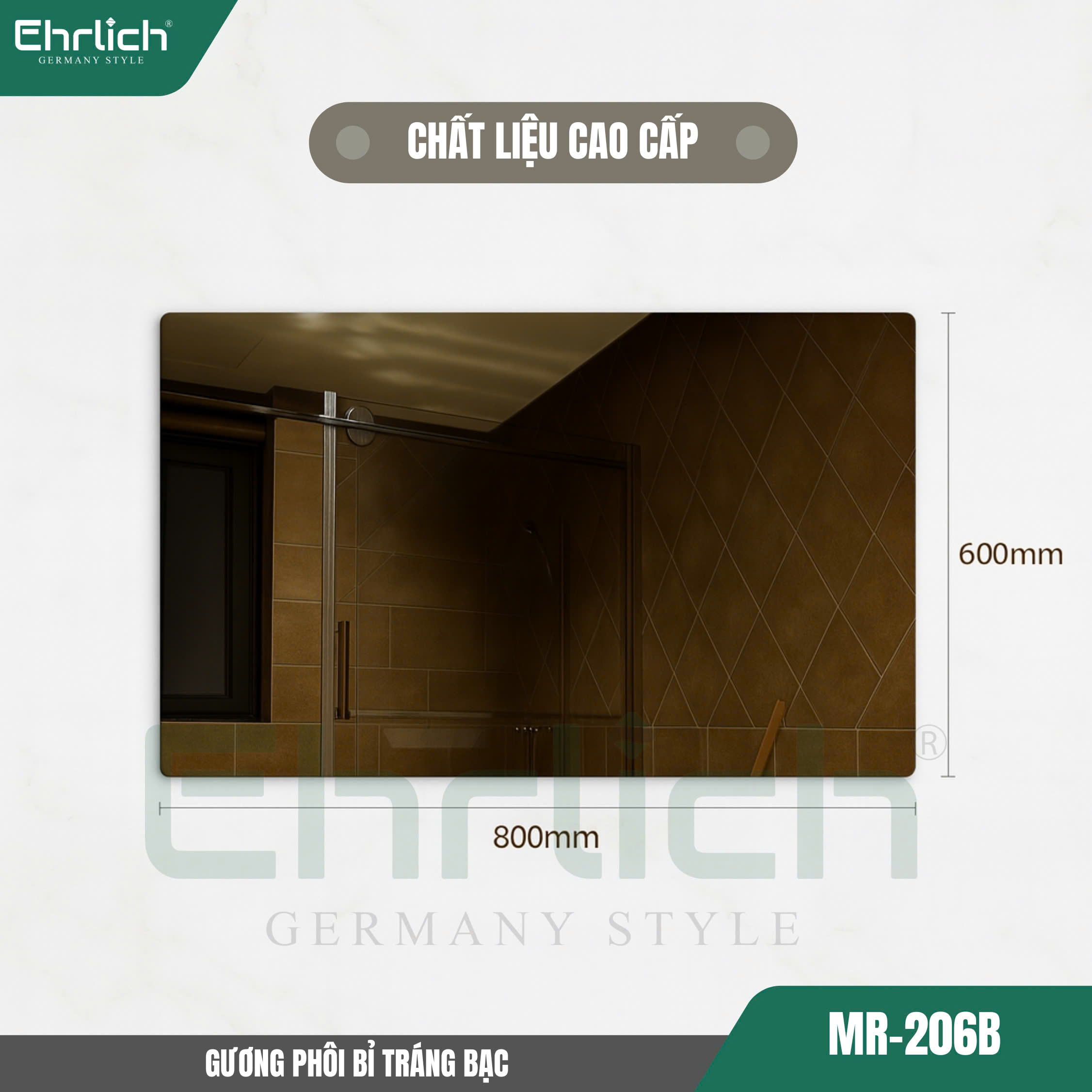 Gương phôi Bỉ tráng bạc MR-206B