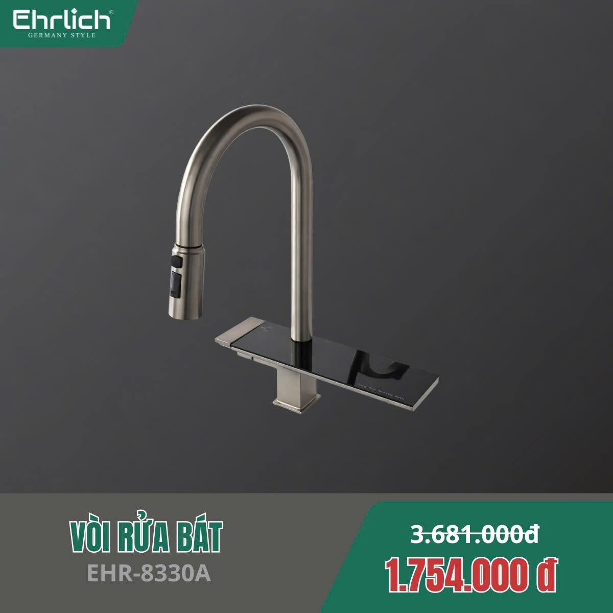 Vòi rửa bát dây rút EHR-8330A