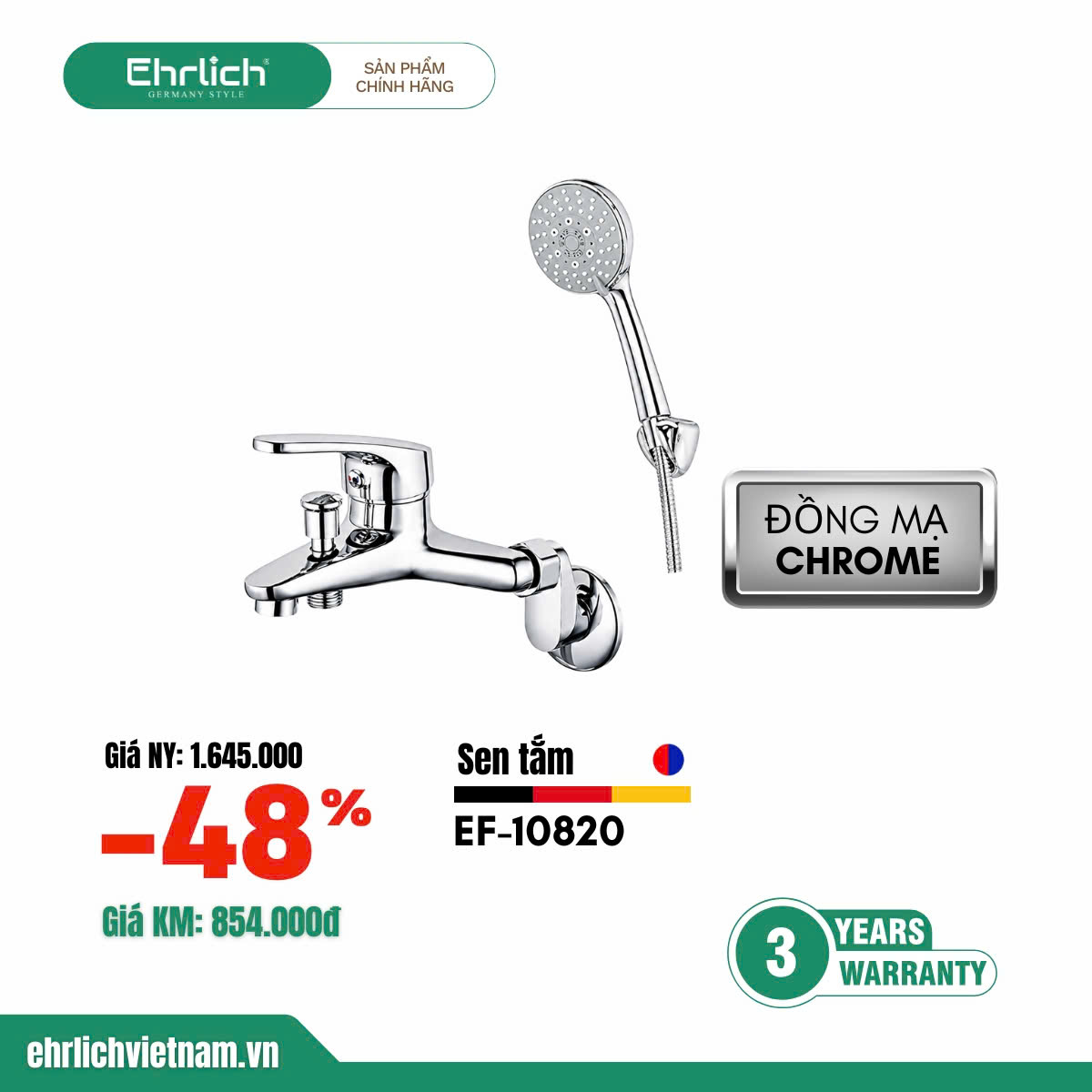 Sen củ nóng lạnh EHR-10820