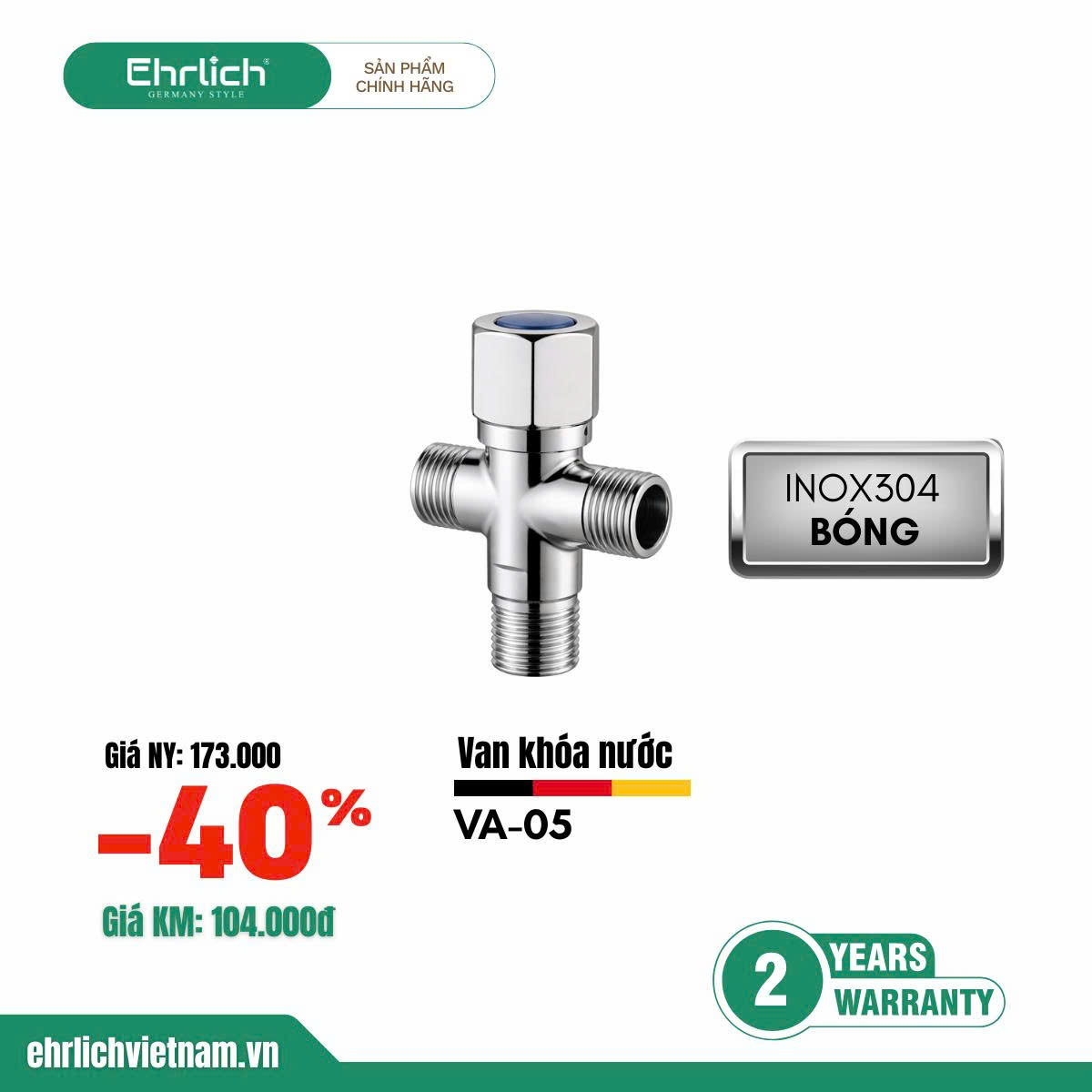 Van khóa nước chữ T VA-05