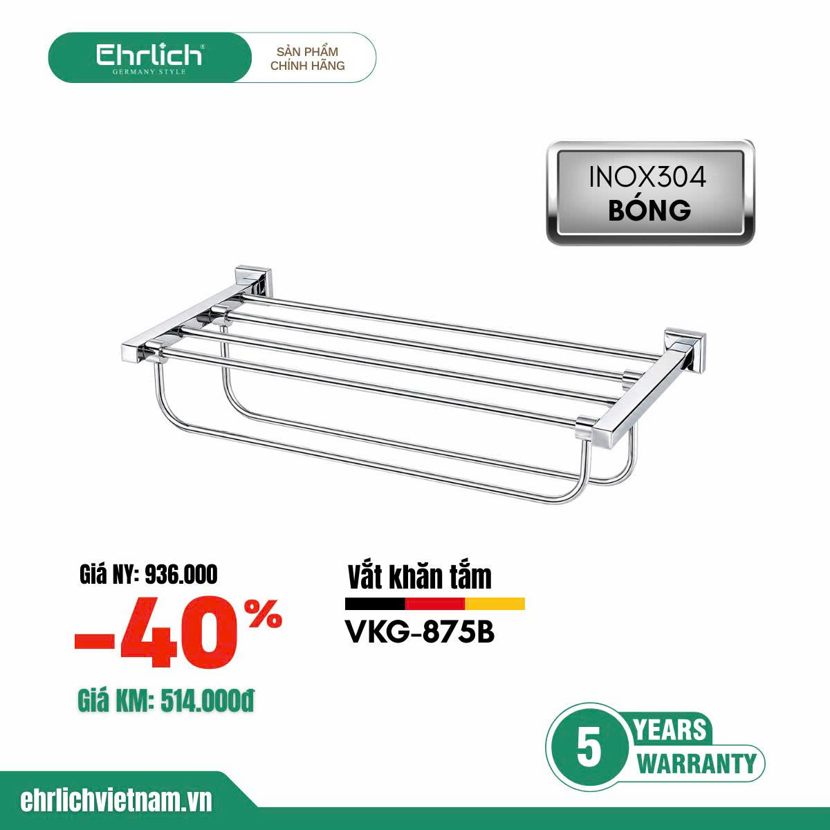 Vắt khăn giàn cao cấp 875B