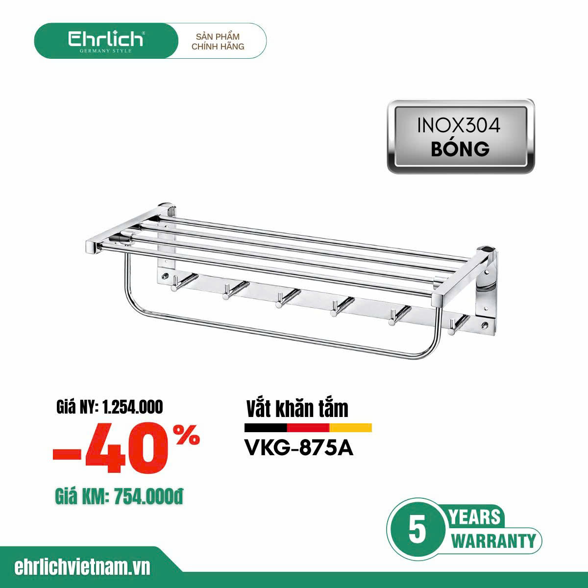 Vắt khăn giàn cao cấp 875A