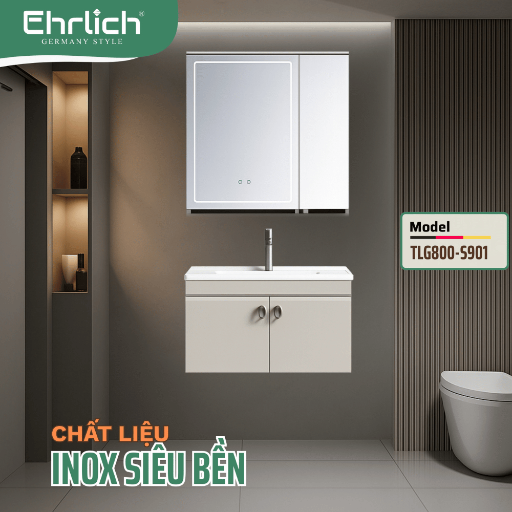 Tủ chậu cao cấp <br> TLG800-S901