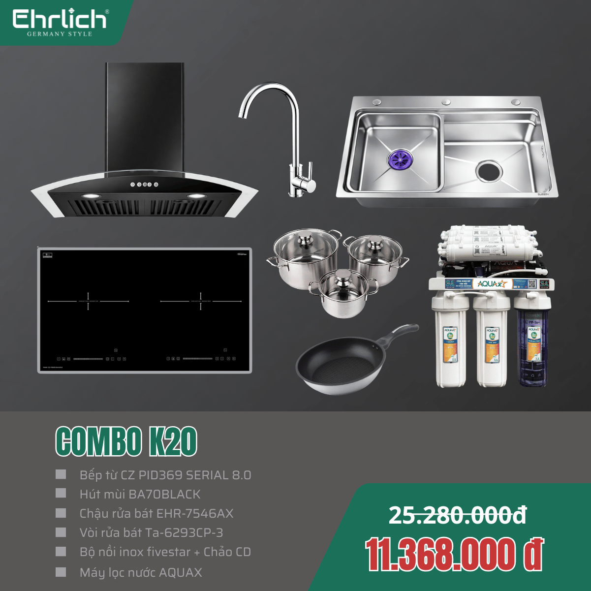 Combo Bếp EHR-K20
