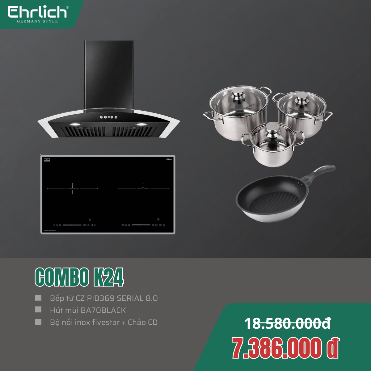 Combo Bếp EHR-K24