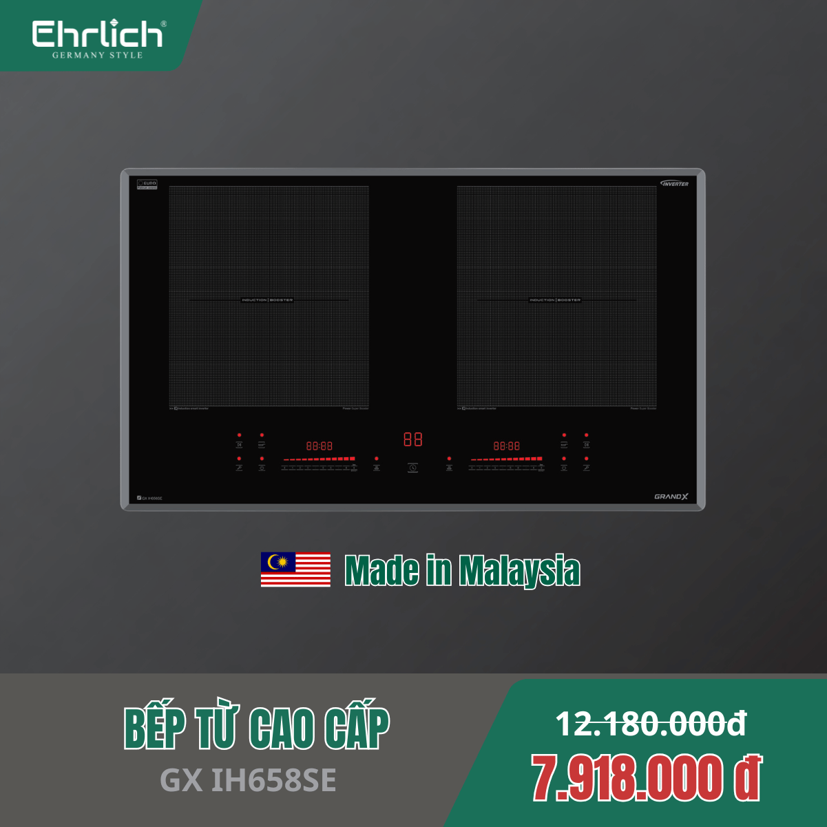 Bếp từ cao cấp GRANDX GX IH658SE