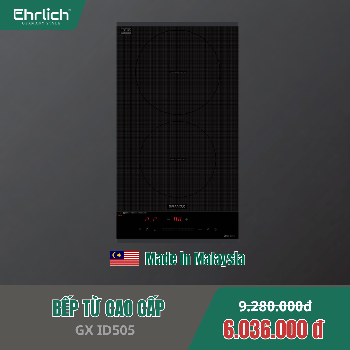 Bếp từ cao cấp GRANDX  GX ID505