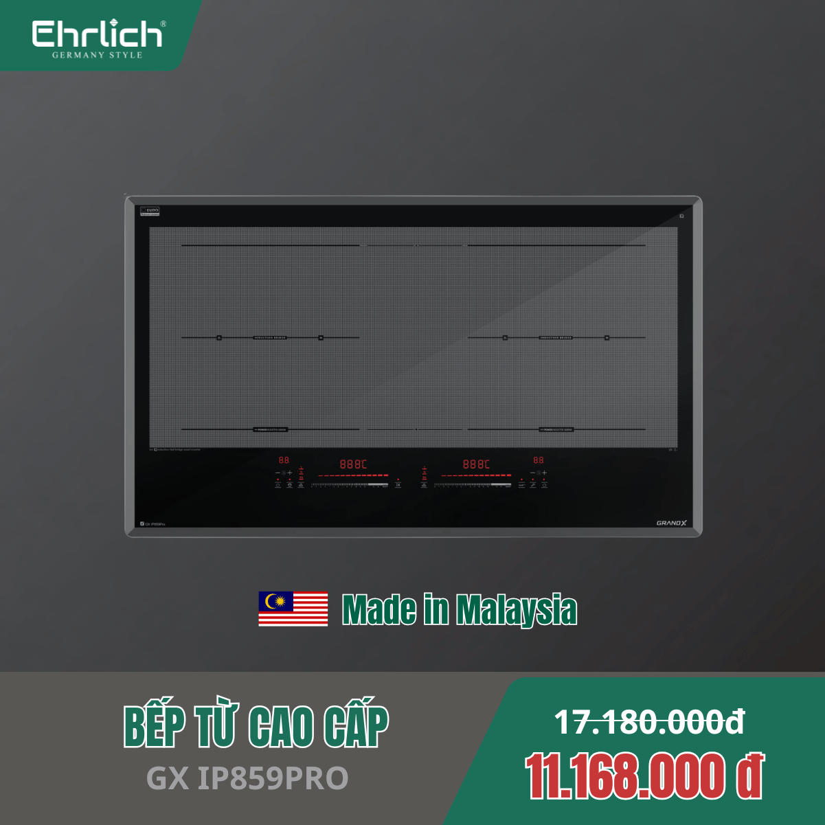 Bếp từ cao cấp GRANDX  GX IP859PRO