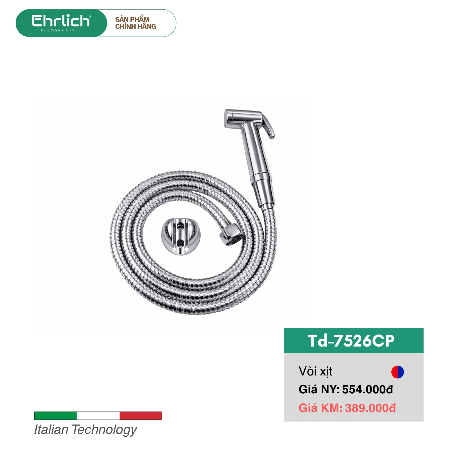 Vòi Xịt Vệ Sinh Td-7526CP
