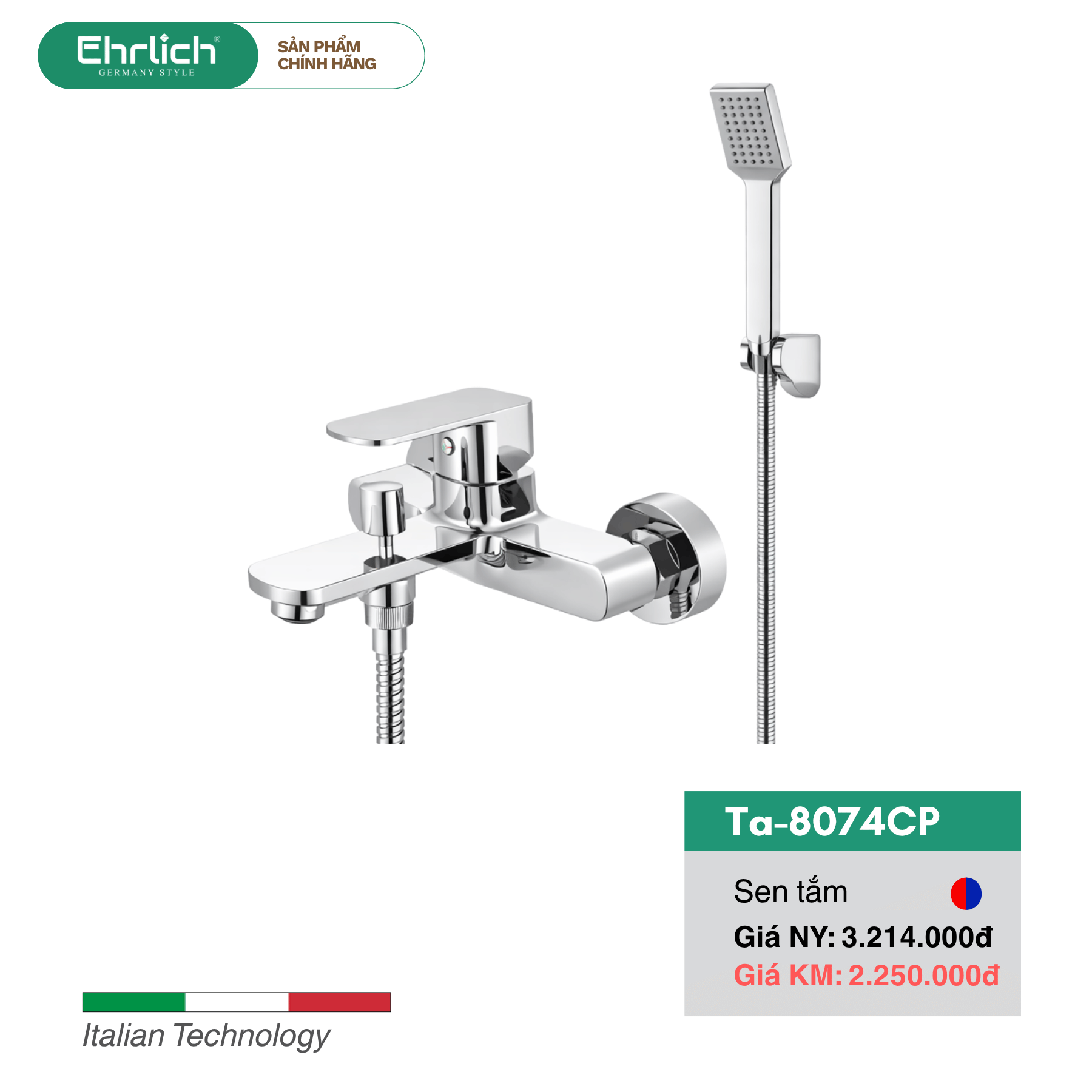 Sen Tắm Nóng Lạnh Ta-8074CP