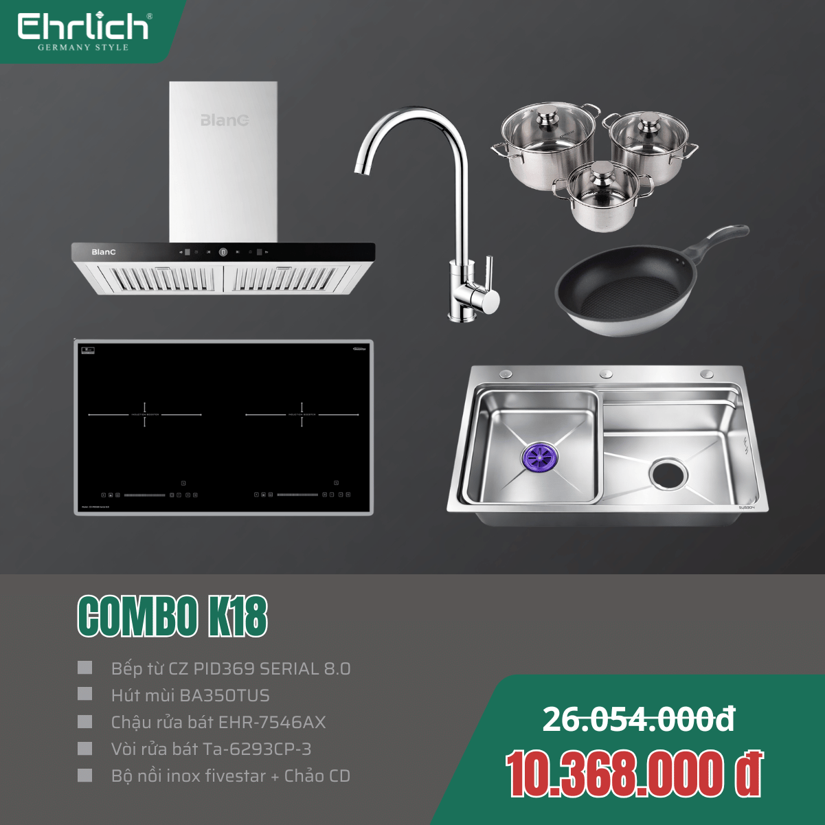 Combo Bếp EHR-K18