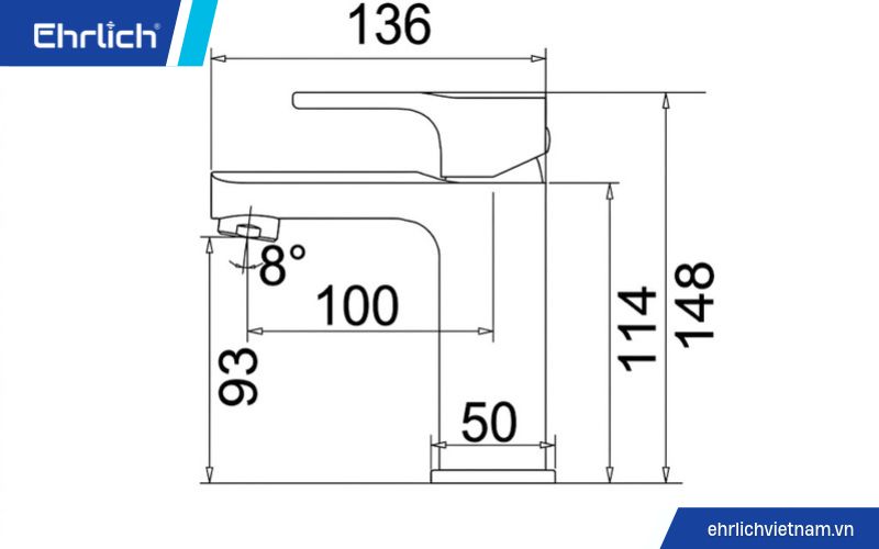 Vòi Lavabo Nóng Lạnh Italisa Ta-7861CP (2)