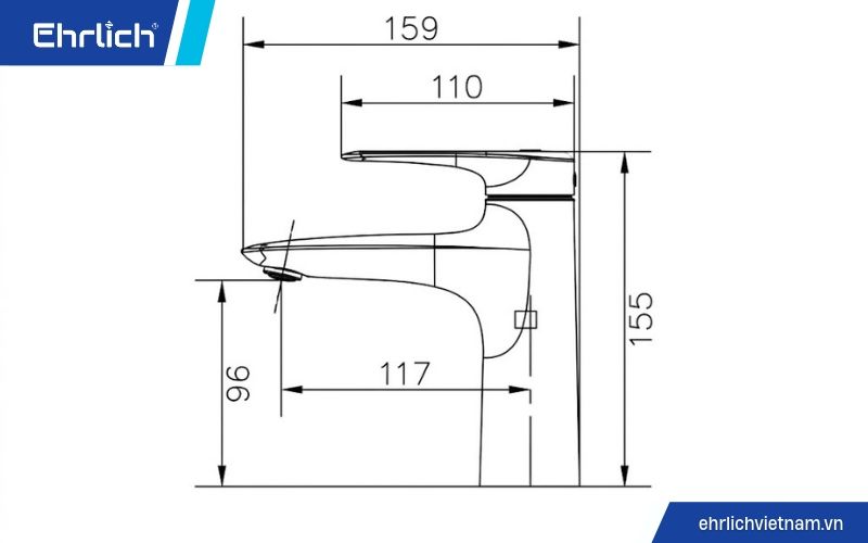 Vòi Lavabo Nóng Lạnh Ta-9391CP (2)