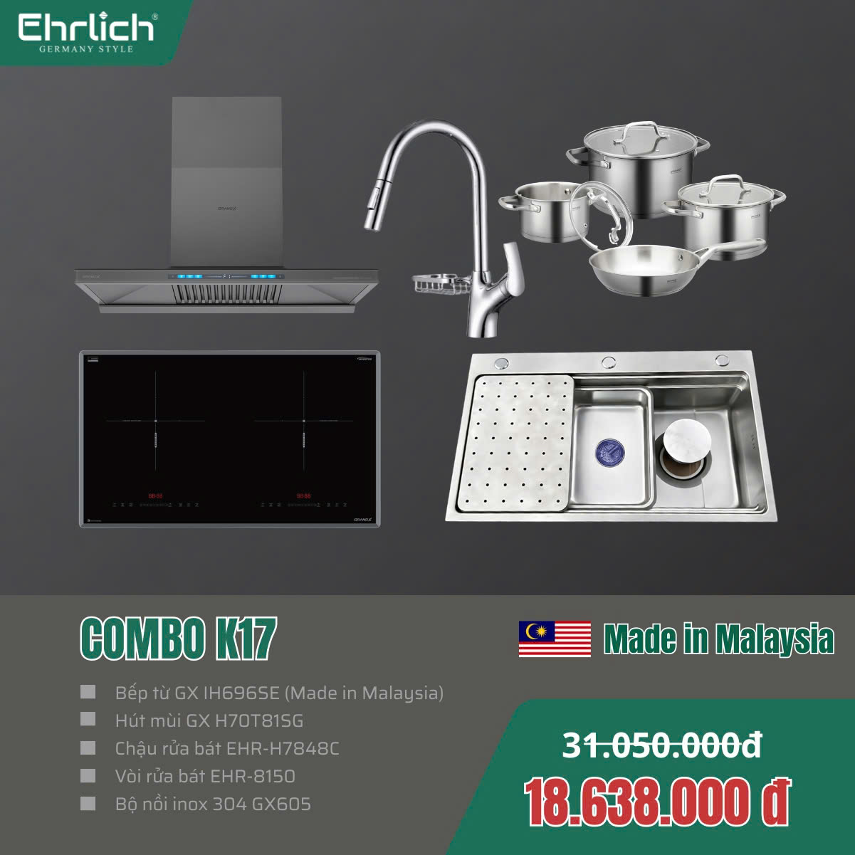 Combo Bếp K17