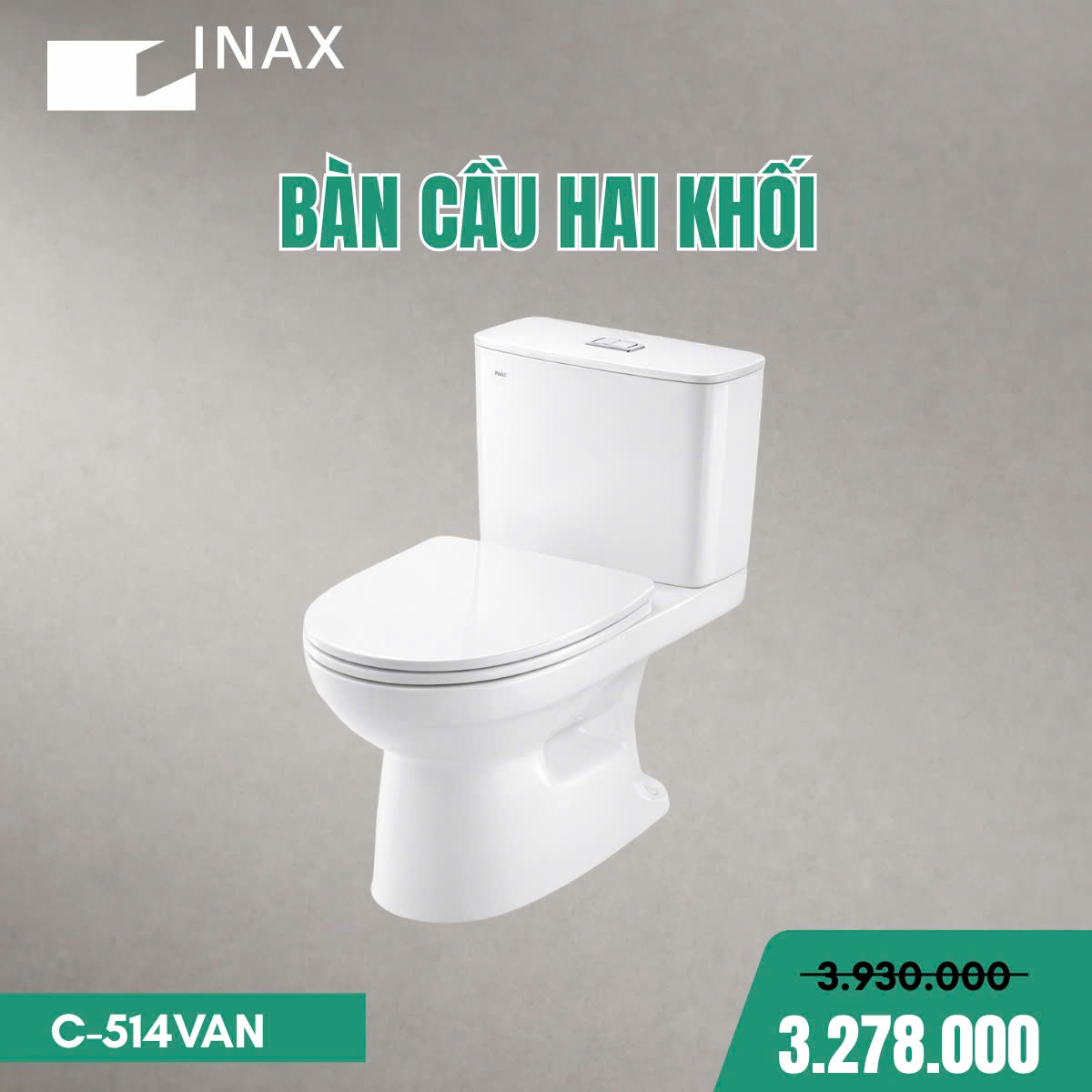 Bàn cầu 2 khối Inax  C-514VAN