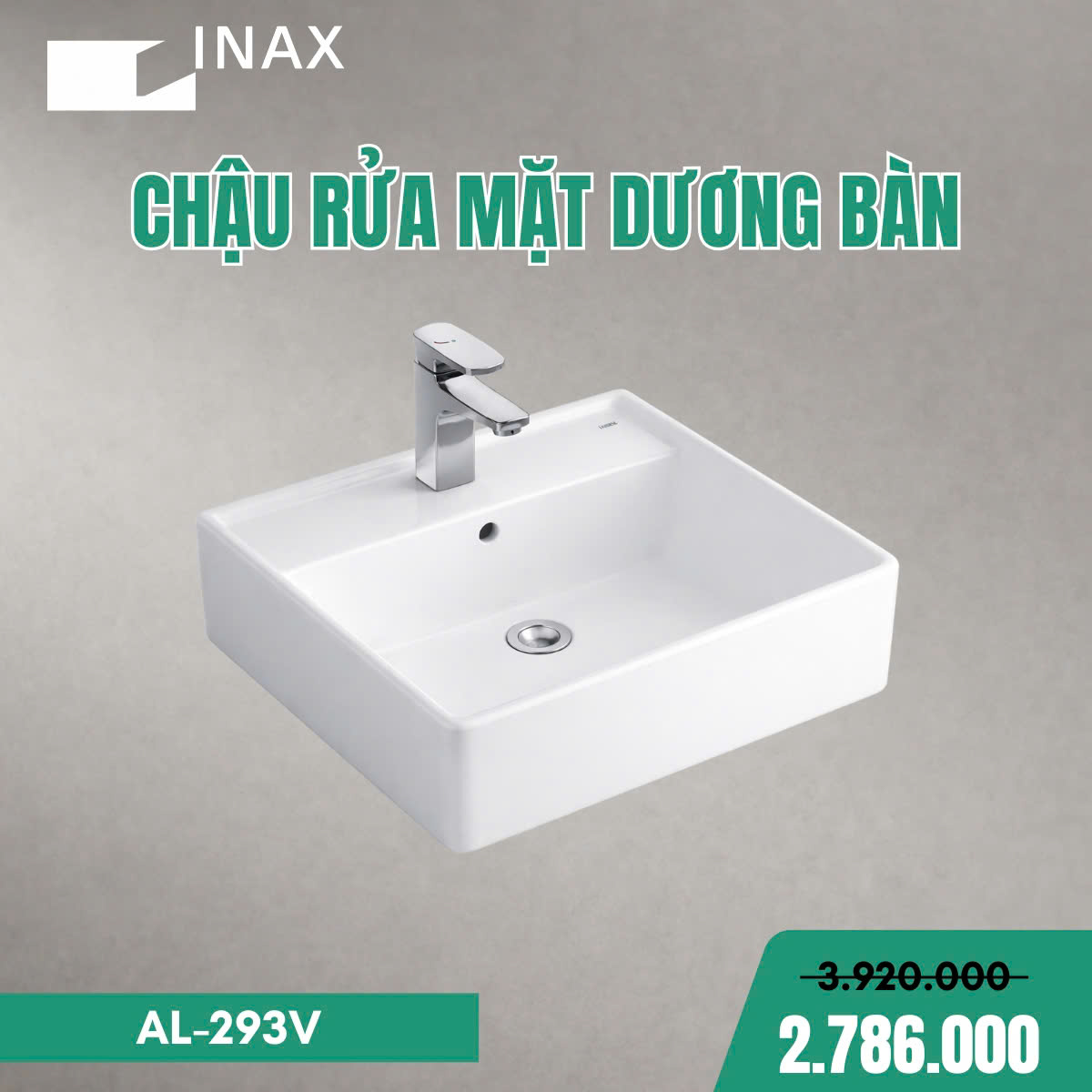 Chậu Rửa Đặt Bàn INAX AL-293V