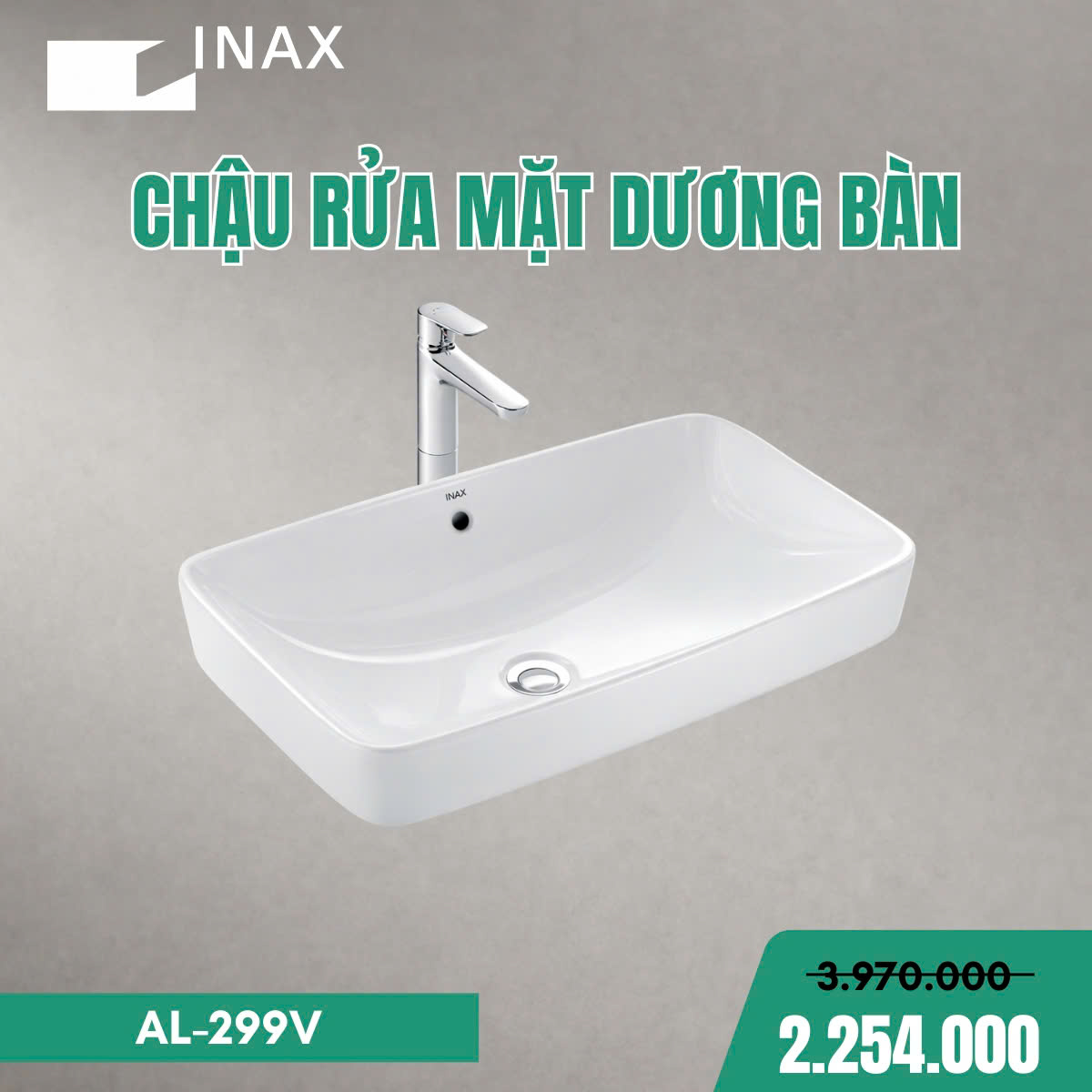 Chậu Rửa Đặt Bàn INAX AL-299V