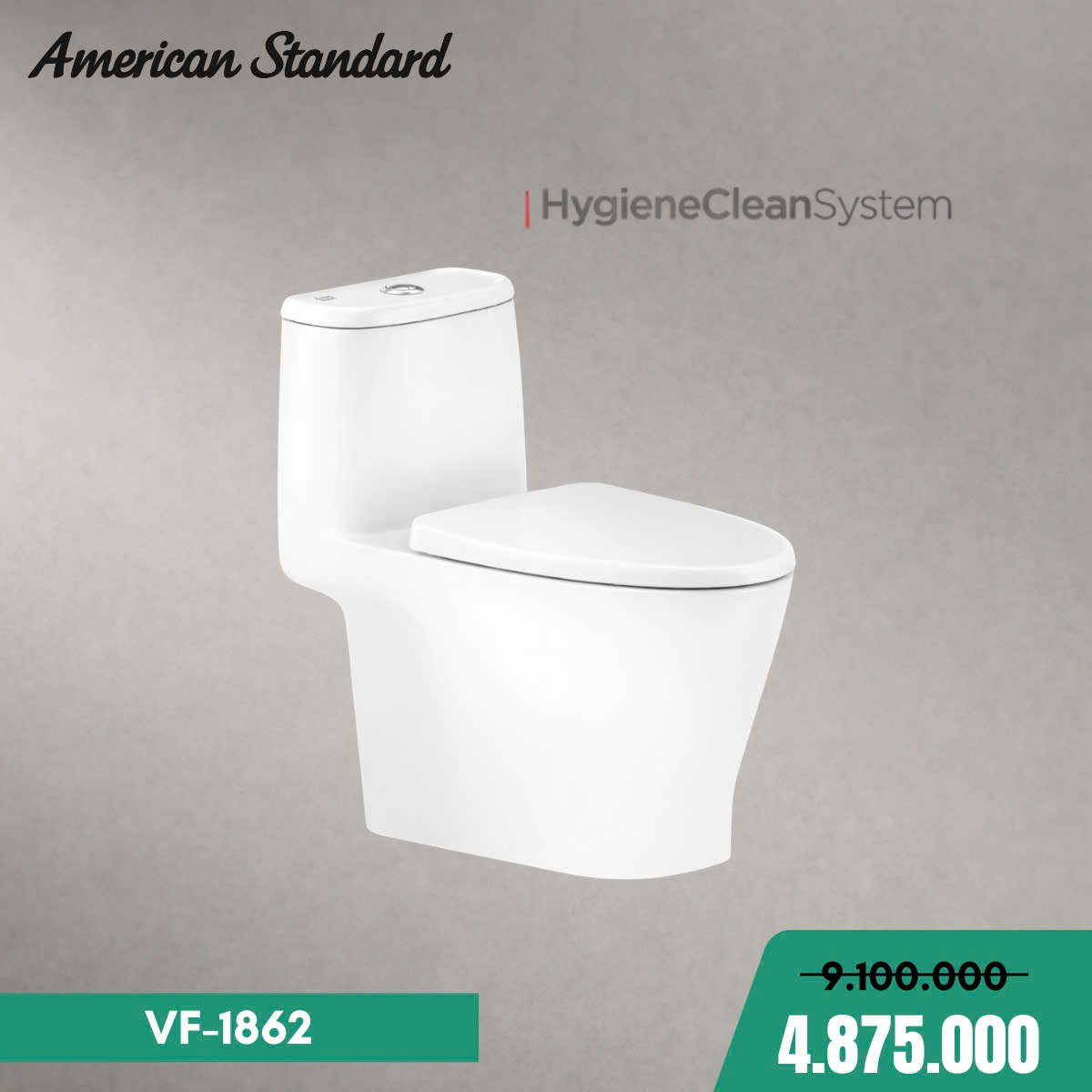 Bồn cầu 1 khối American Standard VF-1862