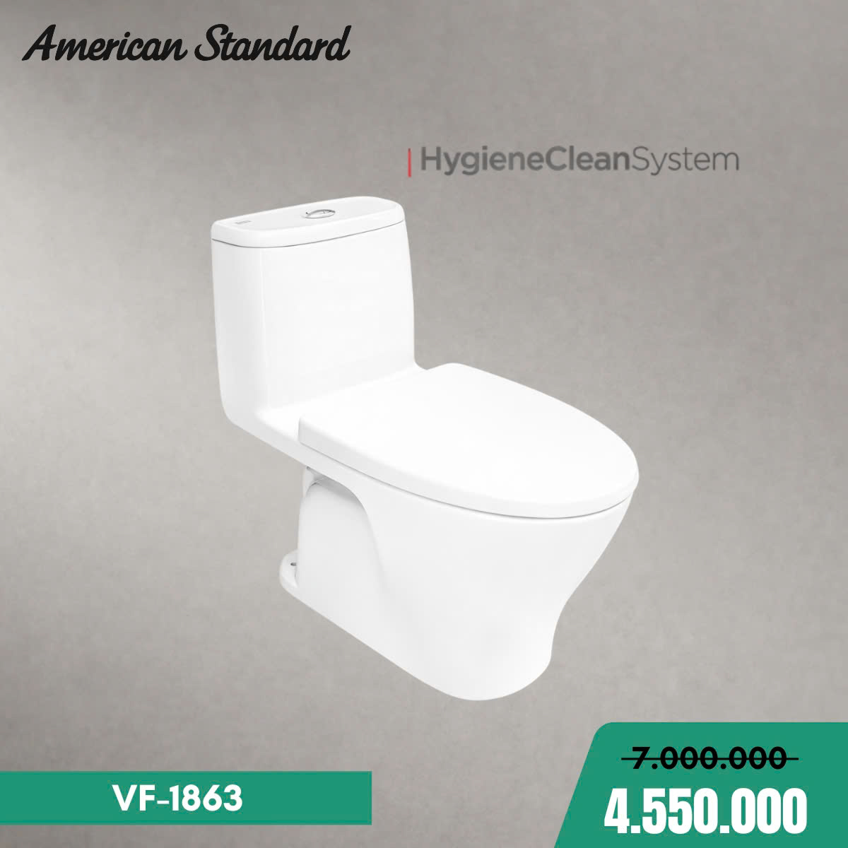 Bồn cầu 1 khối American Standard VF-1863