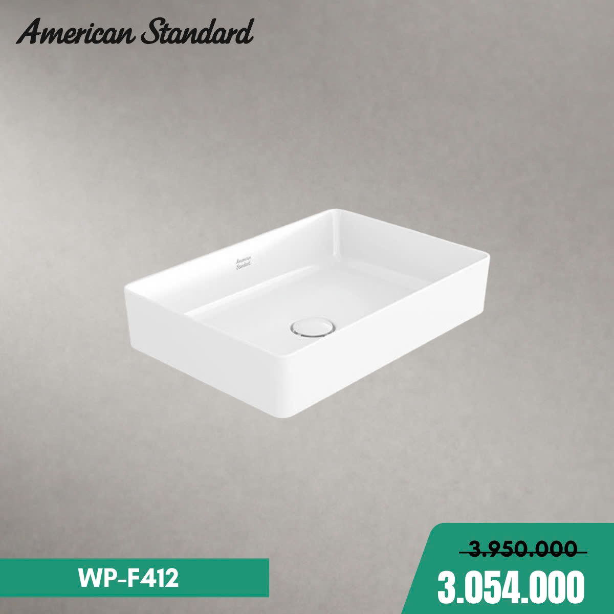 Chậu Rửa Đặt Bàn American Standard WP-F412 Acacia E Supasleek