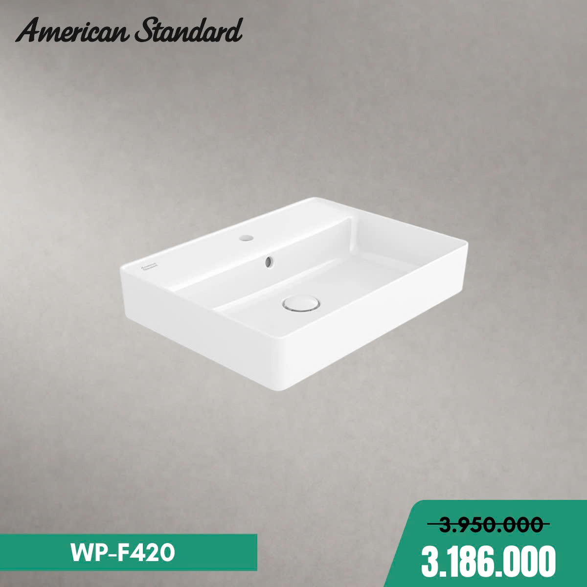 Chậu Rửa Đặt Bàn American Standard WP-F420 Acacia E Supasleek