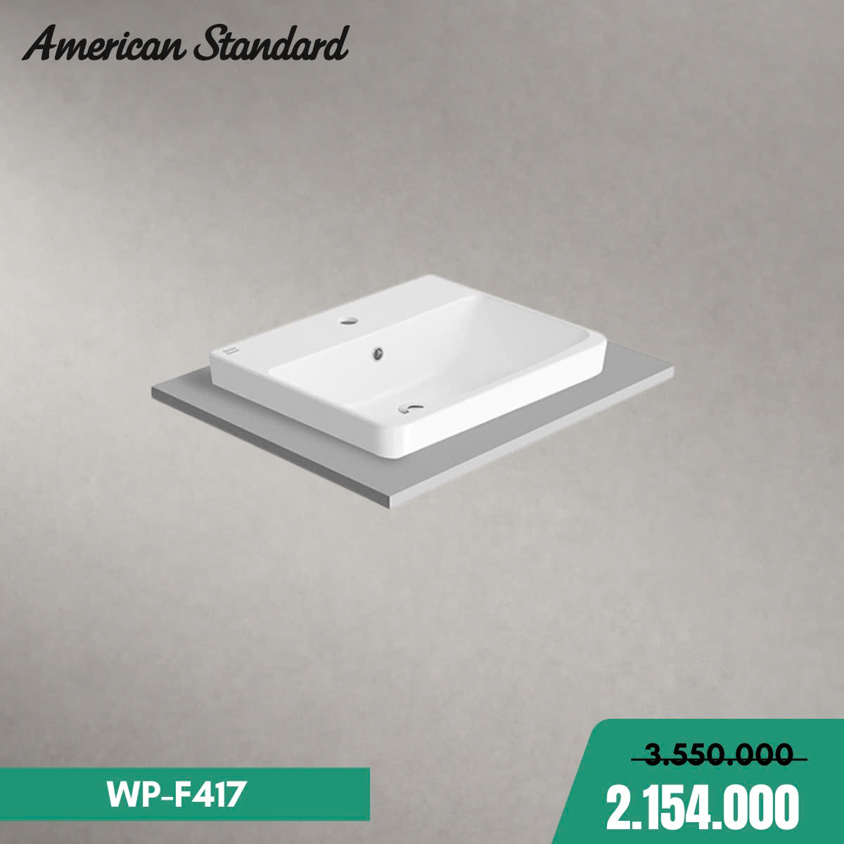 Chậu Rửa Đặt Bàn American WP-F417 Acacia E